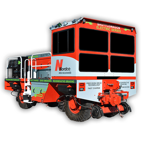 11All Electric Shuttlewagon - mobile railcar movers litium ion powered railcar mover - zero emission - locomotive -