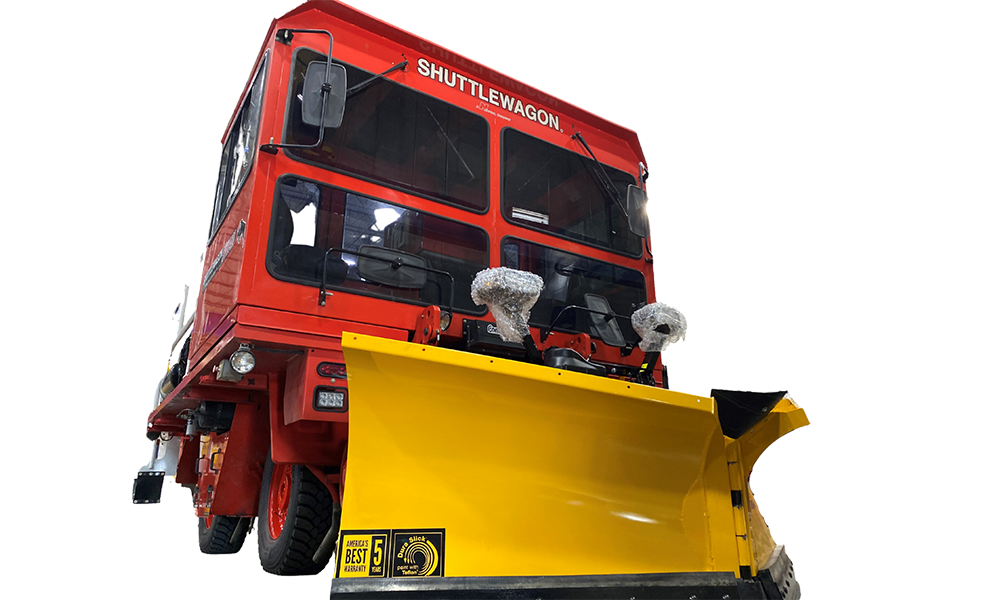 Shuttlewagon Snow Plow - Mobile Railcar Movers - Shuttlewagon options - customize your railcar mover