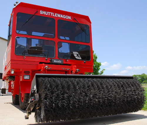 Shuttlewagon snow broom - Shuttlewagon Mobile Railcar Movers - Shuttlewagon Options